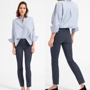 Everlane The Work Pant In Navy Blue Stretch Cotton